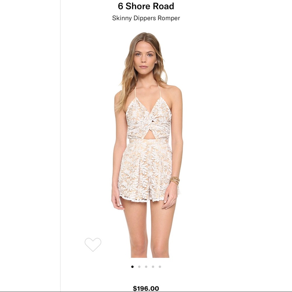 6 Shore Road Skinny Dippers Romper - worn once!
